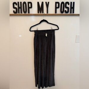 Aerie Velour Lounge Pants Wide Leg Gray Size XS NWT